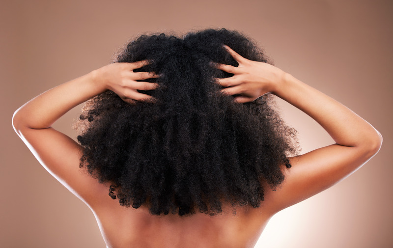 woman with natural hair